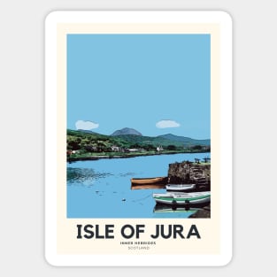 Jura Travel Poster Sticker